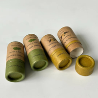 Tube de rouge à lèvres en papier kraft écologique recyclé biodégradable à 100% Emballage de tube de baume à lèvres