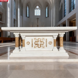 YOUFINE - <span class=keywords><strong>Altar</strong></span> de Mármol Tallado a Mano para Iglesias Cristianas, Decorativo y Sagrado, en Venta - Product Image 1