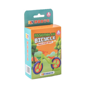 Assembled Bicycle Simulation Model <b>Plastic</b> Kids Balance Bike Toy 3+ Years DIY Educational Building <b>Blocks</b> - Product Image 5