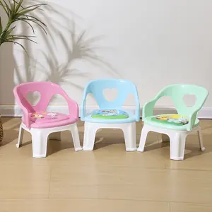 Sedie in plastica per interni sgabelli per bambini casa bambino giardino piccola panca sedia posteriore cartone animato bambino chiamato sedia - Product Image 3