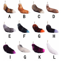 Charme de queue de renard luxueuse en fourrure - Incroyablement douce et moelleuse, disponible en couleurs personnalisées pour un cadeau unique