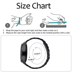 Bracelet de montre en acier inoxydable de haute qualité de 22mm avec boucle pour <span class=keywords><strong>Samsung</strong></span> <span class=keywords><strong>Gear</strong></span> <span class=keywords><strong>S3</strong></span> Classic <span class=keywords><strong>Frontier</strong></span> - Product Image 3