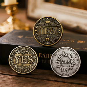 เหรียญที่ระลึกแบบนูนลายเฉพาะ  โทนสีบรอนซ์โบราณ  แบบสองด้าน  แกะสลักแบบ 3 มิติ  เหรียญรางวัล  แบบวินเทจ  ตราสัญลักษณ์ที่ระลึก  แบบมีตัวอักษร YES หรือ NO - Product Image 5