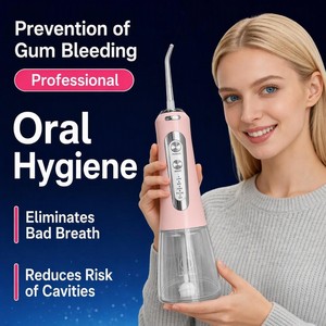 Hydropulseur <span class=keywords><strong>dentaire</strong></span> <span class=keywords><strong>portable</strong></span> 300 ml le plus vendu pour le nettoyage des dents à domicile - Product Image 1