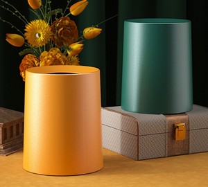 Double layer waste bin northern European style
