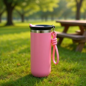 Mug à café OEM 400 ml 500 ml en acier inoxydable à double paroi, isotherme, gobelet de voyage avec couvercle, portable, écologique - Product Image 2