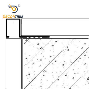 DECORTRIM Factory Embellecedor de azulejo metálico plateado Adornos de tapicería Moldura de esquina decorativa para accesorios de azulejo de pared de techo - Product Image 4