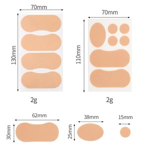 Coussinets de talon en silicone, protecteurs de talon pour femmes, 70 mm x 130 mm, 2 g, plusieurs tailles, pour talons hauts - Product Image 1