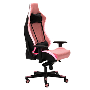 Silla Gaming RGB con Masaje y Altavoces, Silla Reclinable de Cuero PU para E-sports con Reposapiés y Soporte Lumbar para Sala de Juegos - Product Image 2
