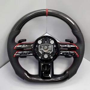 Volant en fibre de carbone de haute qualité, vente directe d'usine <span class=keywords><strong>Mercedes</strong></span> <span class=keywords><strong>Benz</strong></span>, accepte la personnalisation en une seule pièce, poigné<span class=keywords><strong>e</strong></span> en cuir - Product Image 5