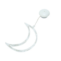 Lanterne LED colorée personnalisée avec minuterie, en plastique, à ventouse pour fenêtre, motif rennes et clochettes, pour décoration de chambre, fête et Noël