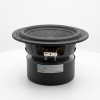 Untuk Speaker Bass Midrange 6.5 Inci 4 Ohm 100W Woofer Serat Kaca Kabinet Logam Loudspeaker Audio Hifi DIY Home Theater