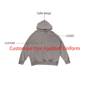 Felpa con Cappuccio Unisex di Alta Qualità, Personalizzabile con Logo in Rilievo, Abbigliamento Streetwear, Felpa Pesante <span class=keywords><strong>da</strong></span> Uomo per <span class=keywords><strong>Calcio</strong></span>, Design Neutro - Product Image 2