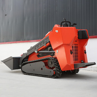 Mini-chargeuse compacte sur chenilles à moteur diesel, hydraulique à haut débit, pour la construction, service de location, livraison gratuite