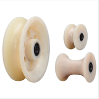Rouleau de plateau de poulie de tambour de câble Rouleau de poulie de roue de guidage de câble Poulie en plastique de câble poulies rouleau de piste silencieux