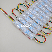 Module LED à pixels adressables RGBIC de haute qualité DC12V, lampe SMD 3030 1,2W, modules LED RGB étanches IP68 pour enseignes électroniques