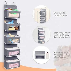 Organisateur mural de porte de haute qualité d'usine OEM avec 5 poches transparentes - Product Image 4