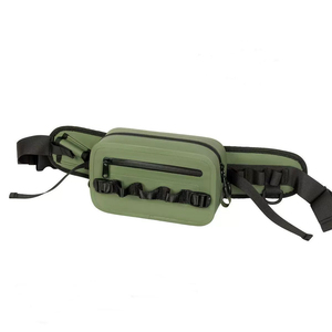 Waterproof Fishing Waist <strong>Pack</strong> with Fishing Rod Holder,Airtight Zipper Closure,Lightweight Fishing Waist Bag for Fly Fishing(B07) - Product Image 1