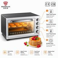 Four électrique de comptoir à double température 45L 1800W avec minuterie 60 min, chauffage indépendant, certifié CE CB, approvisionnement OEM CBU SKD CKD