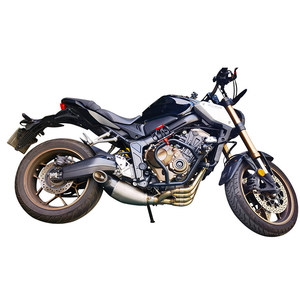 Pot d'échappement complet pour moto HONDA <span class=keywords><strong>CB650R</strong></span>/CBR650R, modèles 2019-2023, échappement inférieur modifié - Product Image 1