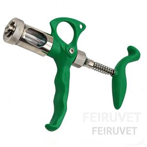 Double-needle Reusable Adjustable Durable Veterinary Vaccine Injection <strong>Machine</strong> 5ml <strong>Syringe</strong> Gun for Sheep Cattle Pig - Product Image 2