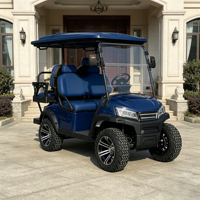 Voiturette de golf électrique personnalisable 5KW AC, 4 places, batterie lithium 48V, châssis métallique, homologuée route, pour terrains de golf