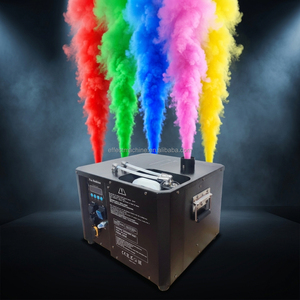 Uzaktan Kumandalı ve DMX 512 Sahne Ekipmanlı Süper Güçlü Renkli Duman Makinesi <span class=keywords><strong>DJ</strong></span> Sis Jeti Çok Renkli Mavi ve Pembe - Product Image 2