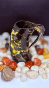 Custom Handcrafted Viking Drinking Horn Eco-Friendly Style <b>for</b> Norse Mythology <b>Lovers</b> and Collectors - Product Image 5