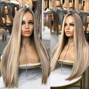 <span class=keywords><strong>Parrucca</strong></span> europea in pizzo pieno stile naturale per capelli <span class=keywords><strong>biondo</strong></span> Color <span class=keywords><strong>platino</strong></span> <span class=keywords><strong>parrucca</strong></span> frontale in pizzo trasparente per donne bianche - Product Image 5