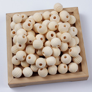 Cuentas de madera 10-20mm Cuentas de madera redondas en espiral Accesorios de joyería Cuentas de joyería - Product Image 2