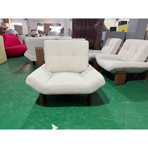 Sillón Individual de Madera Maciza de Estilo Moderno y Vintage para Sala de Estar, Recepción y Negociación, en Oferta de Disen Furniture - Product Image 3