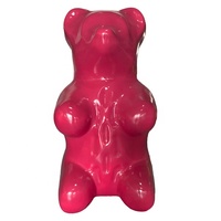 Vente chaude Personnalisé Fibre De Verre Ours Sculpture En Fiber De Verre Ours En Peluche Sculpture Pour La Maison Bureau Hôtel Club Décoration