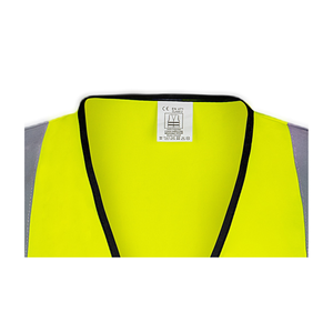 Chaleco de seguridad de alta visibilidad <span class=keywords><strong>EN</strong></span> ISO 20471 Chaleco ejecutivo de contraste 100% tejido de punto de poliéster Naranja y amarillo con bolsillos Logotipo OEM - Product Image 3