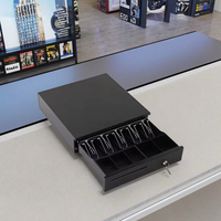 Tiroir-caisse et boîte à monnaie mini POS 5 billets 5 pièces avec comptage et tri automatiques en ABS