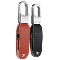 Prêt à expédier clé USB 2.0 en cuir 4 Go 8 Go 16G 32 Go clé USB personnalisée meilleur cadeau 64 Go clé USB en cuir clé USB