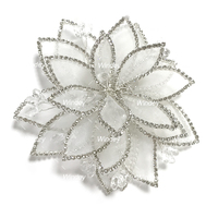 Nouvelles Appliques Florales 3D en Fil Métallique avec Strass en Cristal pour Robes de Bal et Vêtements – Idéales pour le DIY et les Accessoires de Mariage Féminins