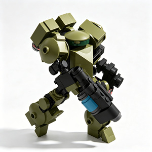 Patrol Trooper No.1 DIY Transforming Mecha Robot Building <b>Blocks</b> Bricks Set STEM Educational building Construction Assemble Toy - Product Image 5