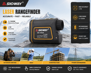 Télémètre laser numérique SNDWAY SW-1000A/B pour le golf, la chasse, multifonctionnel, portable, étanche IP54 - Product Image 2