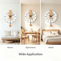 YZOK Jam Dinding Akrilik Bergaya Art Deco Terlaris di Amerika, Jam Quartz Gantung Tanpa Suara untuk Ruang Tamu, Kamar Tidur, Perayaan Paskah