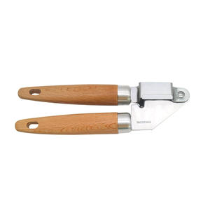 Presse-ail en acier inoxydable avec poignée en bois de plage, Gadgets de cuisine, vente en gros <span class=keywords><strong>d</strong></span>'usine - Product Image 1