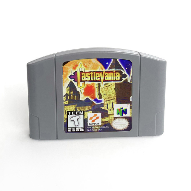 USA Version in English Castlevania N64 Retro Video Game Consoles 64bit Game Cartridge for N64