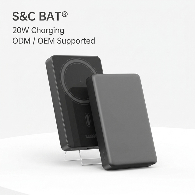 Custom Logo Light Wireless Charging Li-Polymer Battery Powerbank 10000mAh 20W TYPE-C Mini Slim Design Fast Charging