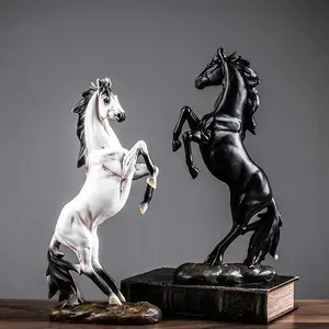 Home Ornament Desktop Decor Keramisch Porselein Paard Beeldje Huisdecoratie Milieuvriendelijk Europa Aangepast Dier Gepolijst