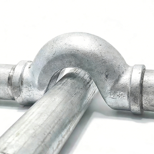 Coude de croisement en fonte malléable galvanisée, norme BS EN, raccord de tuyauterie fileté BSPT pour la <span class=keywords><strong>plomberie</strong></span> et la protection incendie - Product Image 1