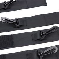 Sangles de Contrainte Réglables pour Adultes avec Attaches Croisées, Menottes et Liens de Cheville, Ceinture à Boucles Croisées
