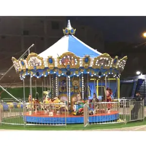 Alta calidad utilizado paseos del parque de atracciones carrusel caballo para adultos