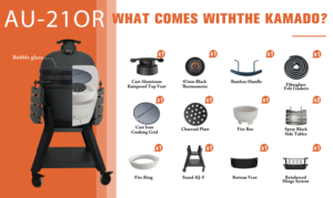 Ahumador Kamado <span class=keywords><strong>de</strong></span> Cerámica <span class=keywords><strong>de</strong></span> Carbón <span class=keywords><strong>de</strong></span> 21 Pulgadas, Tendencia 2026, Parrilla <span class=keywords><strong>de</strong></span> Carbón para Exteriores OEM, Asador <span class=keywords><strong>de</strong></span> Carbón, Cocina para Barbacoa <span class=keywords><strong>de</strong></span> Jardín - Product Image 4