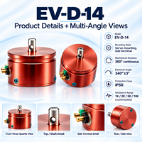 Capteur de déplacement angulaire EV-D-14 340 °   ±0,5% IP50 pour Sakae FCP22 Vishay 534 Bourns 6537/6538 Novotechnik RSC Alps RDC50