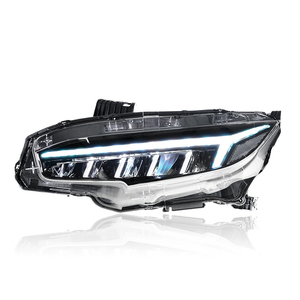 Feux avant LED RGB pour <span class=keywords><strong>Honda</strong></span> <span class=keywords><strong>Civic</strong></span> 10e génération 2016-2021, clignotants séquentiels DRL, remplacement Plug-N-Play - Product Image 2