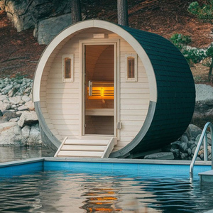 현대 디자인 전체 스펙트럼 오존 적외선 사우나 스파 캡슐 하이드로 마사지 전기 스팀 레드 라이트 요법 아파트 사용 - Product Image 3